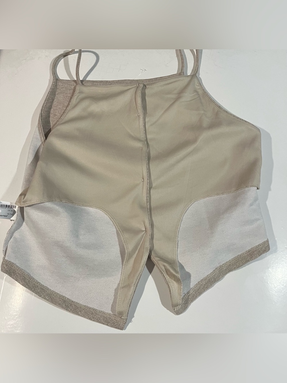 Zara Taupe Ribbed Button-Front Tank Top - Picture 7 of 10